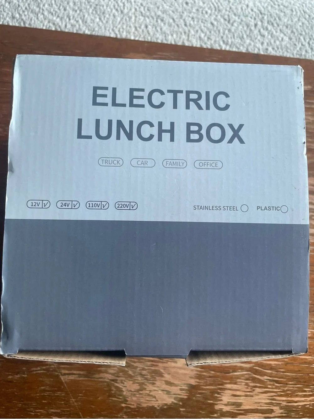 Electric Lunch Box Portable Food Warmer - Black and Blue